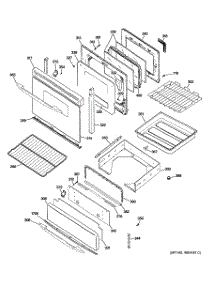 04 - Door & Drawer Parts parts for Ge Range P2B918DEM1WW from AppliancePartsPros.com