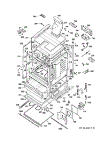03 - Body Parts parts for Ge Range P2B912DEM1BB from AppliancePartsPros.com
