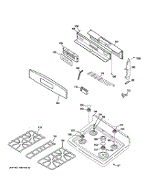 02 - Control Panel & Cooktop parts for Ge Range PGB900SEM3SS from AppliancePartsPros.com