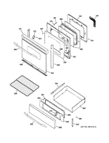 04 - Door & Drawer Parts parts for Ge Range PGB916DEM2CC from AppliancePartsPros.com