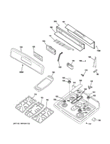 02 - Control Panel & Cooktop parts for Ge Range JGBP87DEM2BB from AppliancePartsPros.com