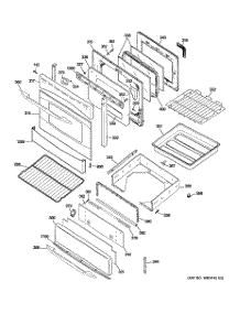 04 - Door & Drawer Parts parts for Ge Range PGB975SEM2SS from AppliancePartsPros.com