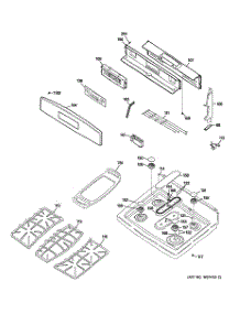 02 - Control Panel & Cooktop parts for Ge Range PGB908SEM2SS from AppliancePartsPros.com