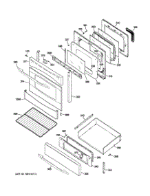 04 - Door & Drawer Parts parts for Ge Range PGB908SEM2SS from AppliancePartsPros.com