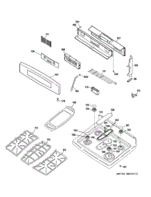 02 - Control Panel & Cooktop parts for Ge Range PGB918DEM2BB from AppliancePartsPros.com