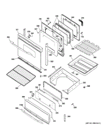 04 - Door & Drawer Parts parts for Ge Range PGB918DEM2BB from AppliancePartsPros.com