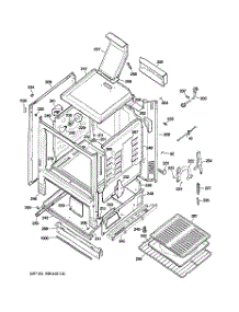 03 - Body Parts parts for Ge Range JGBS24BEM3WH from AppliancePartsPros.com