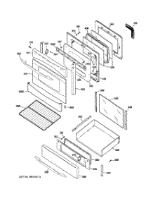 04 - Door & Drawer Parts parts for Ge Range PGB916SEM2SS from AppliancePartsPros.com