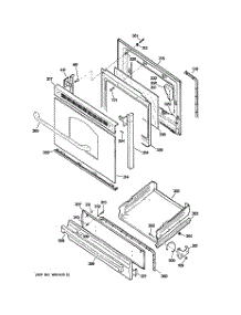 04 - Door & Drawer Parts parts for Ge Range JGBS80DEM2BB from AppliancePartsPros.com