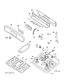 02 - Control Panel & Cooktop parts for Ge Range JGBP87SEM2SS from AppliancePartsPros.com
