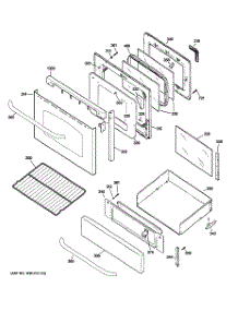 04 - Door & Drawer Parts parts for Ge Range JGBP87SEM2SS from AppliancePartsPros.com