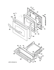 04 - Door & Drawer Parts parts for Ge Range JGBS24GEM3SS from AppliancePartsPros.com