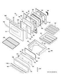 04 - Door & Drawer Parts parts for Ge Range JGBP89SEM2SS from AppliancePartsPros.com