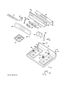 02 - Control Panel & Cooktop parts for Ge Range JGB290MEN2BS from AppliancePartsPros.com