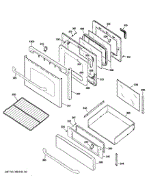 04 - Door & Drawer Parts parts for Ge Range JGBP88SEM2SS from AppliancePartsPros.com