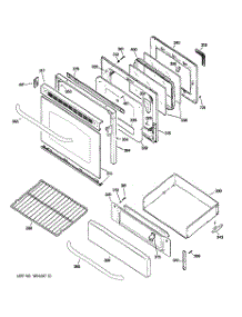 04 - Door & Drawer Parts parts for Ge Range JGBP87MEM2BG from AppliancePartsPros.com
