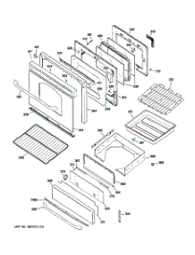 04 - Door & Drawer Parts parts for Ge Range JGBP89DEM2WW from AppliancePartsPros.com