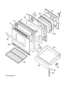 04 - Door & Drawer Parts parts for Ge Range JGBP28EEM4CT from AppliancePartsPros.com