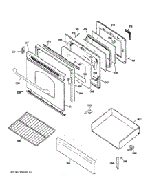 04 - Door & Drawer Parts parts for Ge Range JGBP32DEM4BB from AppliancePartsPros.com