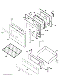 04 - Door & Drawer Parts parts for Ge Range EGR2001EN2SS from AppliancePartsPros.com