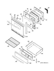 04 - Door & Drawer Parts parts for Ge Range JGB908SEL5SS from AppliancePartsPros.com