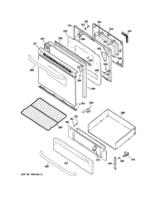 04 - Door & Drawer Parts parts for Ge Range JGBP25SEN2SS from AppliancePartsPros.com