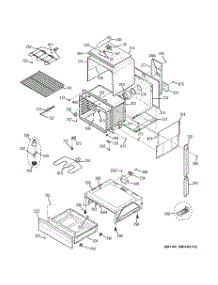 02 - Body Parts parts for Ge Range JSP39SK5SS from AppliancePartsPros.com