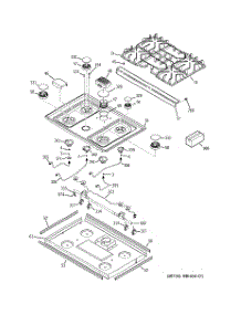 02 - Cooktop parts for Ge Range JGSP28SEN1SS from AppliancePartsPros.com