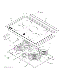 02 - Cooktop parts for Ge Range JS905TK4WW from AppliancePartsPros.com