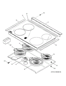 02 - Cooktop parts for Ge Range JS900SK5SS from AppliancePartsPros.com