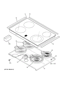 02 - Cooktop parts for Ge Range JD900BK4BB from AppliancePartsPros.com