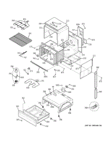 02 - Body Parts parts for Ge Range JSS28DN1BB from AppliancePartsPros.com