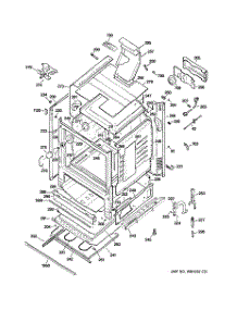 03 - Body Parts parts for Ge Range JGBP85DEM2CC from AppliancePartsPros.com