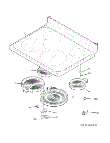 02 - Cooktop parts for Ge Range JB640MN1BS from AppliancePartsPros.com