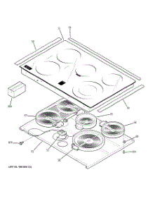 02 - Cooktop parts for Ge Range JD968BK5BB from AppliancePartsPros.com