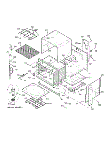 03 - Body Parts parts for Ge Range JD968BK5BB from AppliancePartsPros.com
