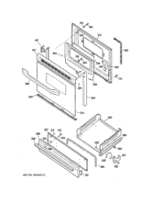 04 - Door & Drawer Parts parts for Ge Range JGBS18DEN1WW from AppliancePartsPros.com
