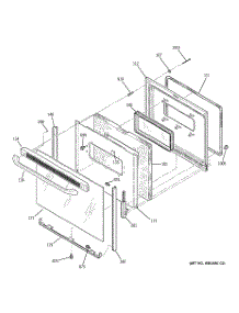 04 - Door parts for Ge Range JBP62SN1SS from AppliancePartsPros.com
