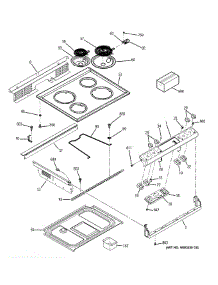 Control Panel & Cooktop parts for Ge Range JSP39BK5BB from AppliancePartsPros.com