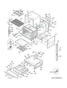 03 - Body Parts parts for Ge Range JSP46WN1WW from AppliancePartsPros.com