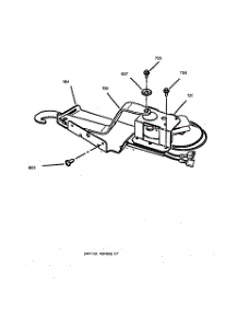 04 - Door Lock parts for Ge Range JMP31WA2WW from AppliancePartsPros.com