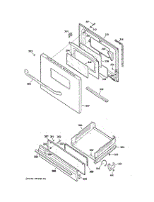 04 - Door & Drawer Parts parts for Ge Range JGBS07DEM2WW from AppliancePartsPros.com
