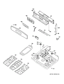 02 - Control Panel & Cooktop parts for Ge Range JGB908SEL4SS from AppliancePartsPros.com