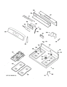 02 - Control Panel & Cooktop parts for Ge Range JGBP90MEHABC from AppliancePartsPros.com
