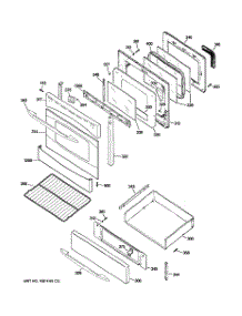 04 - Door & Drawer Parts parts for Ge Range PGB900SEM2SS from AppliancePartsPros.com