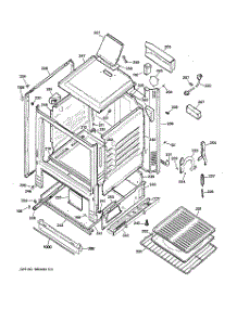 03 - Body Parts parts for Ge Range JGBS04BEM2WH from AppliancePartsPros.com