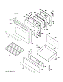 04 - Door & Drawer Parts parts for Ge Range JGBP36SEM2SS from AppliancePartsPros.com