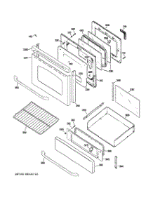 04 - Door & Drawer Parts parts for Ge Range JGBP85SEM2SS from AppliancePartsPros.com