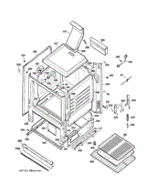 03 - Body Parts parts for Ge Range JGBS23DEM2WW from AppliancePartsPros.com