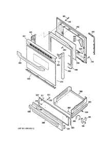 04 - Door & Drawer Parts parts for Ge Range JGBS24DEM2CC from AppliancePartsPros.com